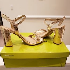 Gianni Bini Sand Gold Sandals